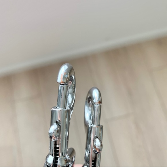 Black Leatherette Jeweled Crystal Embellished Wide Bag Strap Guitar-Style - Picture 5 of 5